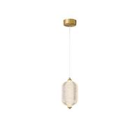 JQQJZLC Gold LED Moderne Industriel 1/3 lumières Lustre cuivre en cuivre Acrylique Creative Plafond Pendentif pour Le Salon Cuisine Restauration hôtel loft Couloir Couloir Suspendu Lampe