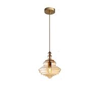 JQQJZLC Industrial Smoke Grey/Cognac Glass Pendant Light Restaurant Moderne Restauration Creative Hanging Lampe Staircase Bedroom Bar Shop Gyro Chandelier Lampes Intéressant Life (Smoke Grey C)