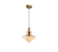 JQQJZLC Industrial Smoke Grey/Cognac Glass Pendant Light Restaurant Moderne Restauration Creative Hanging Lampe Staircase Bedroom Bar Shop Gyro Chandelier Lampes Intéressant Life (Smoke Grey C)