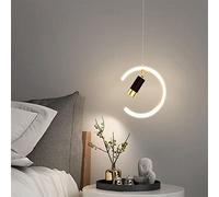 JQQJZLC Lampe de Chevet de Chambre à Coucher Nordique Moderne Nordic Modern Light Luxury Petit Pendentif Lumière avec projecteur de Salon canapé en arrière