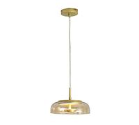 JQQJZLC LED Creative Mushroom Glass Single Head Chandelier Ajustement la Lampe à pendente Noire dorée réglable pour la Salle à Manger et Le Dispositif d'éclairage du Salon fabriqué en Chine