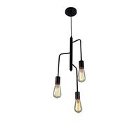 JQQJZLC LED Creativehead Droplight Simple Whited Iron Fer Chandelier E27 American Modern Style Plafait Light Personnalité Pendant Lampe décorative Éclairage Fashion Chambre de lit Restaurer Le