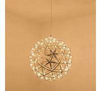 JQQJZLC LED Pendant LUMIÈRE Chrome Lampe DE Place, Feuille DANSION DE PEUILLE Sputnik SMELLEMENT LECHEUR DE PLAFICATION du PLAFIC