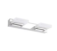 JQQJZLC Lumières de Miroir de Salle de Bain, lumière Avant Miroir en Acier Inoxydable Moderne avec tête de Lampe pivotante 360, 3000k Blanc Chaud, Miroir à LED Lumières pour Chambre à Coucher,