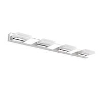JQQJZLC Lumières de Miroir de Salle de Bain, lumière Avant Miroir en Acier Inoxydable Moderne avec tête de Lampe pivotante 360, 3000k Blanc Chaud, Miroir à LED Lumières pour Chambre à Coucher,