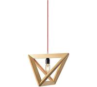 JQQJZLC Luminaire Pendant en Bois Moderne de Style Nordique, Lampe Suspendue créative géométrique, Les lustres à Cordon réglables E14, pour Le Restaurant de l'îlot de Cuisine de la Chambre