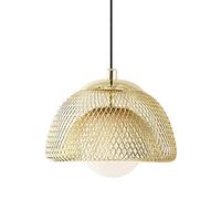 JQQJZLC Luminaire Pendant Mesh en Fer forgé luminaire plafonnier Plafond pour Chambre de Salle de Bain Fil créatif de Plafond Moderne Lustre 1-Light e27 luminaire (35 cm)
