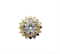 JQQJZLC Lustre Diamant Petit Soleil Pendentif Collier Femmes léger Les Accessoires de Bijoux de Mariage légers
