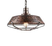 JQQJZLC Lustre Vintage rétro E27 Pendant Industriel Pendant Suspension plafonnier loft Iron Antique Pending éclairage intérieur Salon Salle à Restauration d'éclairage décoratif de Plafond (Taille