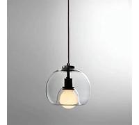 JQQJZLC Lustres LED, éclairage à Suspension à Balle en Verre Moderne pour Barre de Bar Salon Salle à Manger Bureau étude loft Suspendue intérieure (col