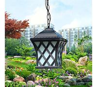 JQQJZLC Lustres luminaire luminaire Victorien extérieur lustres méditerranéens Jardin imperméable Suspension des lumières Antiques extérieures e27 Lampe Plafond pour Jardin vignoble Villa Ferme Lampe