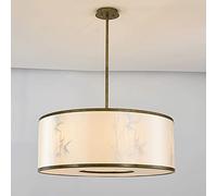 JQQJZLC Lustres, Lustre en Tissu de Style Chinois Creative Bamboo S-Hadow Design Chandelier E144 Source Lumineuse, plafonnier en métal réglable en Hauteur pour la Salle d'étude de Salle de thé