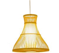 JQQJZLC Manuel de Bambou Lanterne Pendant Lampe Japonais Restaurant de Style pendage léger de Forme créative e27 Couloir de Lampe de Plafond à tête Simple Cuisine Moderne et Simple Lustre (40 cm de