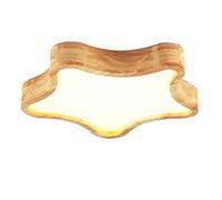 JQQJZLC Nordic Children's's Room Plafond Plafond Bois Solid LED Pentagramme Plafond Light Creative Chandelier Chambre Study Boys and Girls Room Plafond Lighttures Intéressant Life (42 cm