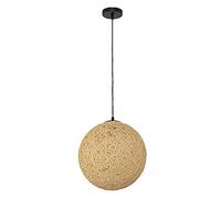 JQQJZLC Nordic Creative Bamboo, Rattan et Hanque Globes Pendant Light E26 / E27 Restaurant de Lampe Suspendue colorée Chandelier Cuisine îlot de Plafond Plafon