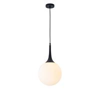 JQQJZLC Nordic Simple Pendant Lights Dining Salle Salon Verre Boule Chandelier Restaurant Décoration Chambre Chariot Noir Blanc Postuille