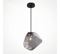 JQQJZLC Nordique Nouveau Moderne à LED colorée en Verre Pleente Pendre Creative Lounge Dining Room Chandelier Single Head Business District Showroom Plafonnage Lamping G4 G4 Holiday Lights Produit