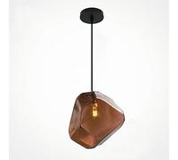 JQQJZLC Nordique Nouveau Moderne à LED colorée en Verre Pleente Pendre Creative Lounge Dining Room Chandelier Single Head Business District Showroom Plafonnage Lamping G4 G4 Holiday Lights Produit