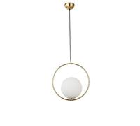 JQQJZLC Nordique Rond Balle cuivre Lustre Clair personnalité créative de personnalité Ballon en Verre plafonnier Plafond Bar Bar comptoir Chambre à Coucher Lampe de Plafond de Chevet de pavé Simple