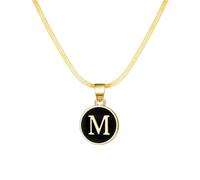 JQQJZLC Nouveau 2025 Acier Inoxydable Rond Lettre Initiale nom Pendentif Collier pour Femmes Mode AZ Lettres amitié Tour de Cou Bijoux Cadeaux avec pour Vous Bijoux Accessoires de Mode Cadeau