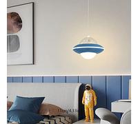 JQQJZLC Nouveau CRÉATIVE CRÉATIF CHIBL'S Room Chandelier UFO Soucouche Volante Chambre de Chambre à Coucher Small Pendant Light Aluminium Gold Astronaute Children's Room Plafond Décoration de