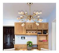 JQQJZLC Pendant Industriel Light Brackshed Metal Branch Chandelier Nordic Postmodern Style Lights E27 Bulbe Hanging Light for Kitchen Dining Room Living Room (Color12-Lights)