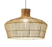 JQQJZLC Pendard de rotin Chinois Restaurant Un Lustre décoratif Chandelier Country Retro Rattan Art Hanging Lights E27 Hauteur de Base Suspenvable Suspension Antique Lantern for Dining Table Bar