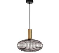 JQQJZLC Pendre à Abat-Jour en Verre côtelé, Plafond rétro Moderne Lampe Suspendue en Laiton, Chambre à Manger de Cuisine à la Chambre à Manger 1-Light (20 cm, Vert) fabriqué en Chine produite en