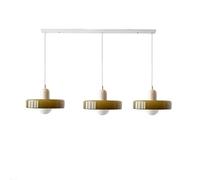 JQQJZLC Pendre Moderne du Milieu du siècle 3 Light Vintage Vert Vert Suspendu plafonnier Light Farmhouse Room Chandelier sur la Table Linaire Lithin Island Lighting pour la Chambre à Coucher
