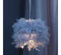 JQQJZLC Petite Pendentif en Plumes, Lustre de Chambre à Coucher Plume Moderne Romantique, Arme de Plume à la Lampe décorative Plafond pour Chambre à Coucher pour la Chambre à la Maison