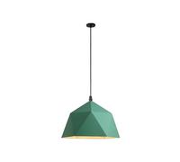 JQQJZLC Polygonal Pendant Light Nordic-Style Creative Creative Single -Head Chandelier Colored Metal Lamphhade rétro Industrial Style Drop Plafond Couvrette pour la Chambre à Coucher de l'îlot de