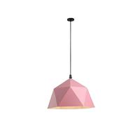 JQQJZLC Polygonal Pendant Light Nordic-Style Creative Creative Single -Head Chandelier Colored Metal Lamphhade rétro Industrial Style Drop Plafond Couvrette pour la Chambre à Coucher de l'îlot de