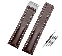 JQQJZLC Pour le groupe de montre 22 mm 24 mm STRAPE DE CUIR ALIGNE