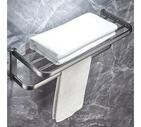 JQQJZLC Rack de Serviette Tous Ensemble de quincaillerie de Salle de Bain Gris en cuivre, Barre de Bain de Salle de Bain, Support de Serviette, Panier Triangle, Accessoire de Salle de Bain Mural
