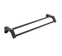 JQQJZLC Rack épaissis Noire, Salle de Serviette à Double pôle à pôle à Une Seule Fois