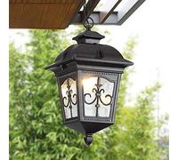JQQJZLC Retro Outdoor Gate Hanging Lampe Europe Victoria IP54 PRENDANT IMPRÉPERSHER PRENDANT Lage Arrivant E27 Antique Vintage Gazebo Fence Vineyard Metal Chandelier LELLINGING ADMINATION Champ