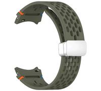 JQQJZLC Sangle de 20 mm pour Samsung Galaxy Watch 4 5 Pro 6 7 7lte 44mm 40mm Watch4 / 6 Classic Silicone Band No Gaps Bracelet Correas