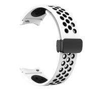 JQQJZLC Sangle de silicone de 20 mm pour Samsung Galaxy Watch 6 Classic 43 47 mm 5pro 45 mm Breather No Gaps Buckle Watch 7 6 5 4 40 mm 44 mm Bands
