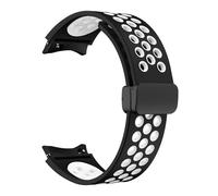 JQQJZLC Sangle de silicone de 20 mm pour Samsung Galaxy Watch 6 Classic 43 47 mm 5pro 45 mm Breather No Gaps Buckle Watch 7 6 5 4 40 mm 44 mm Bands