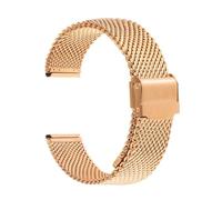 JQQJZLC Sangle en mailles milanais de 1,0 mm 18 mm 20 mm 22 mm 24 mm Bande de montre de 3 mm d'épaisseur en acier inoxydable