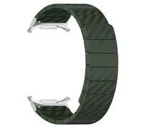 JQQJZLC Sangle magnétique en fibre de carbone pour Samsung Galaxy Watch 7 Ultra 47 mm LTE Bracelet LEGWEMPLEM