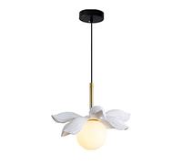 JQQJZLC Sculpture de Luxe légère Lustre en Verre créatif en Verre Pendant Clair lit de Chevet Simple Fleur Lustre Nordique Restaurant Barre arrière plafonnier Plafond plafonnier Lampe intéressante
