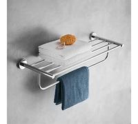 JQQJZLC Serviette à Porte Serviette à Serviette pour Salle de Bain, Serviette Bar Mural Accessoire de Salle de Bain Porte-Serviette de Serviette de Serviette à Main/Bar à Double Bar 50 cm