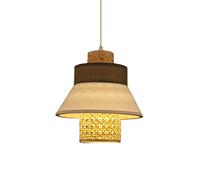 JQQJZLC STOCIAL Retro Japonais E27 Pendant DE CHANDELER
