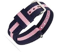 JQQJZLC STRAP STRAP BANDES DE MONTRATION DE REMPLACEMENT NYLON PRIMIQUE POUR LES MENS ET FEMMES MESH BANDE DE RECLAPTION DE REMPLACEMENT D-19 mm (Couleur: G, taille: 18 mm)