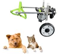 JQQJZLC Trottinette légère pour animal domestique, fauteuil roulant, chariot réglable à 2 roues, roues d'exercice pour animaux (taille L)