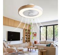 JQQJZLC Ventilateur de Celing avec éclairage à 6 Vitesses de Plafond silencieuse et Moderne avec des lumières et Un Moteur à Distance de Courant à Distance à Distance, Un Lustre de Ventilateur de