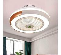 JQQJZLC Ventilateurs de Plafond avec éclairage 40W Creative Invisible Ventilateur LED LED Plate RÉLÉCHONNEMENT DIMMABLE ULTA-QUITIE CANSIR Fan Chandelier Moder