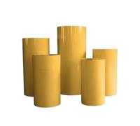 JQslycdmv Ensemble De Cinq Présentoirs Métalliques, Idéal Pour Les Mariages Les Gâteaux Les Centres De Table Les Décorations D'anniversaire Et Les Supports Dorés Aucun Assemblage Requis(Yellow,A)