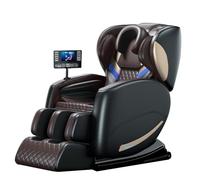 JQslycdmv Fauteuil De Massage Intelligent Zéro Gravité, Plusieurs Programmes De Massage Chaise Longue Soft Home Améliorer La Qualité De Vie avec L'écran Tactile Loisirs Seniors(Bruin)